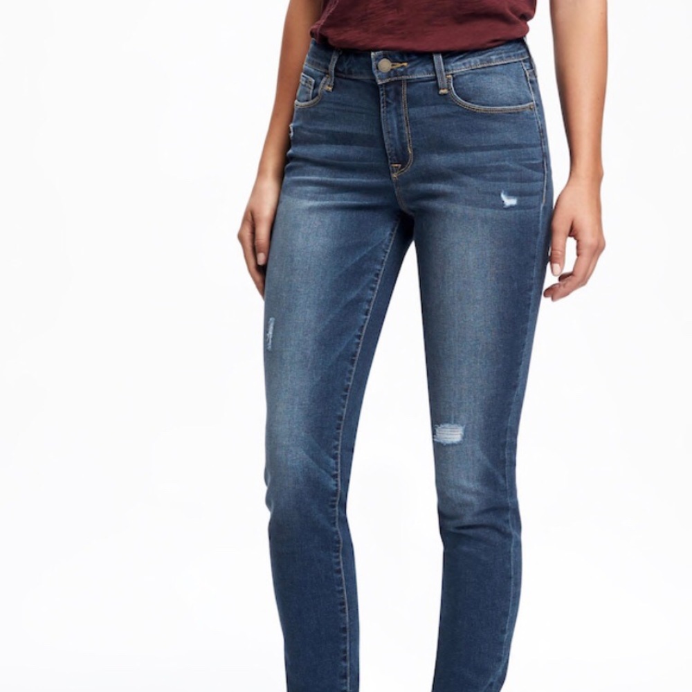Old navy rockstar mid-rise skinny jeans